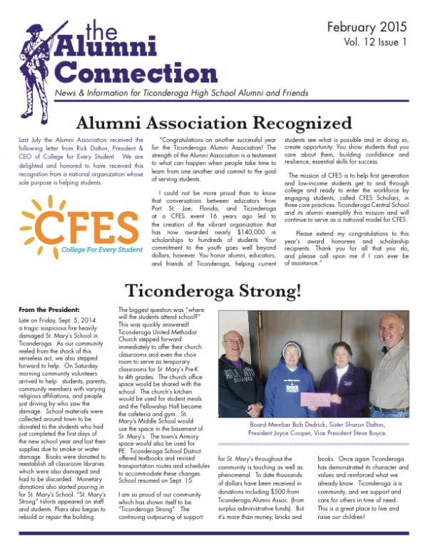 Newsletters Ticonderoga Alumni Association